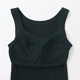 婦人　なめらかリブブラタンクトップ