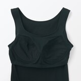 婦人　なめらかリブブラタンクトップ