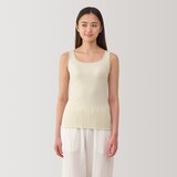 婦人　なめらかリブブラタンクトップ