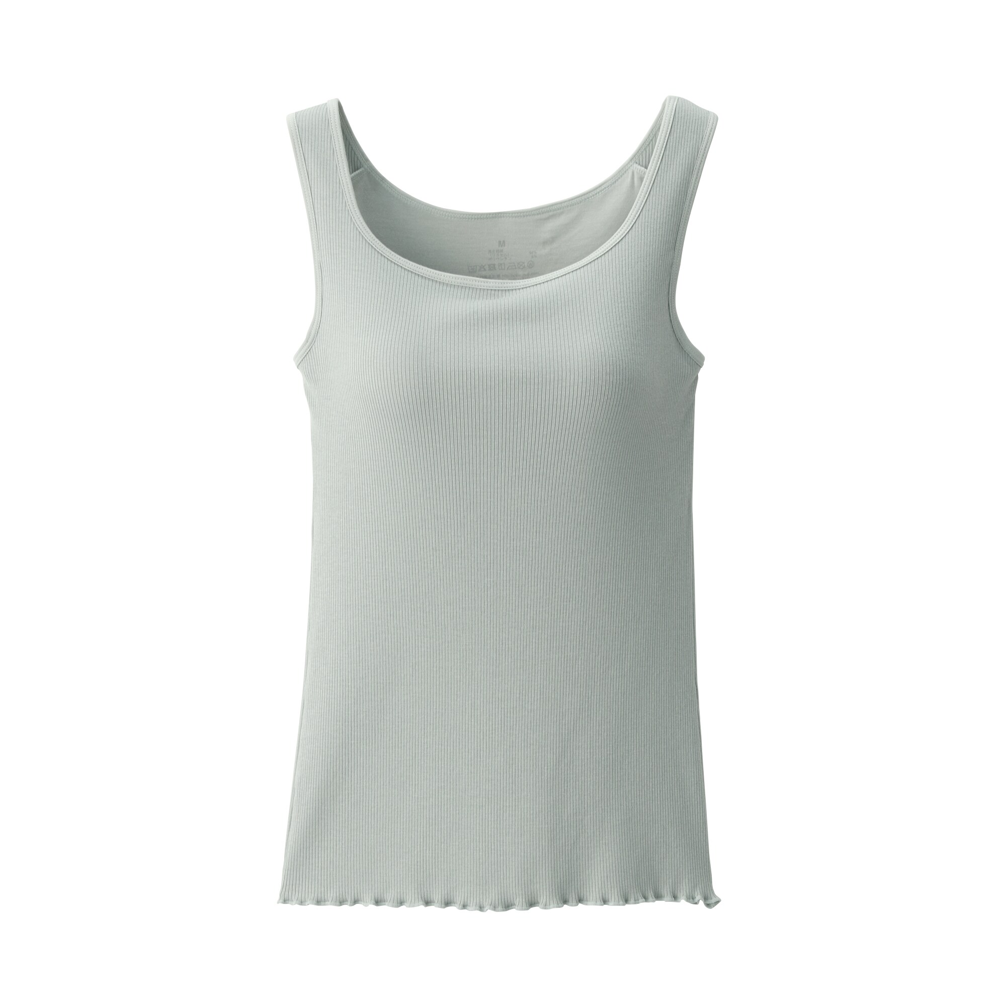 婦人　なめらかリブブラタンクトップ