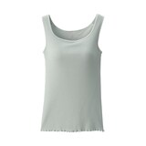 婦人　なめらかリブブラタンクトップ