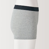 紳士　綿天竺　前閉じボクサーパンツ