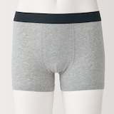 紳士　綿天竺　前閉じボクサーパンツ