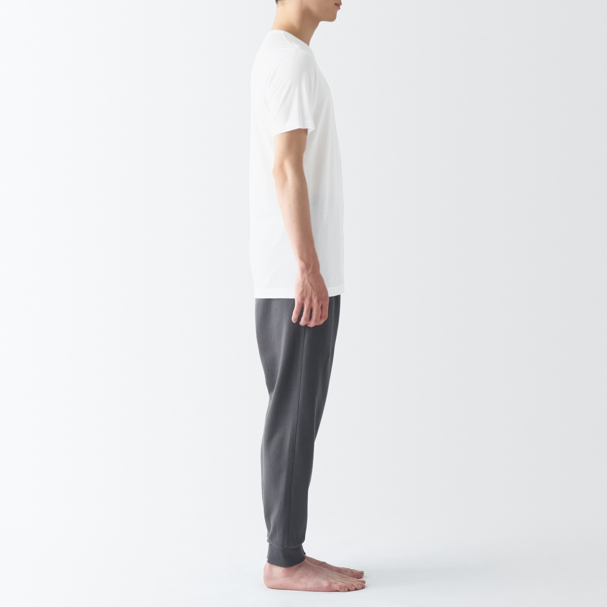 紳士　ひんやりなめらか　クルーネック半袖Ｔシャツ