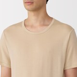 紳士　ひんやりなめらか　クルーネック半袖Ｔシャツ
