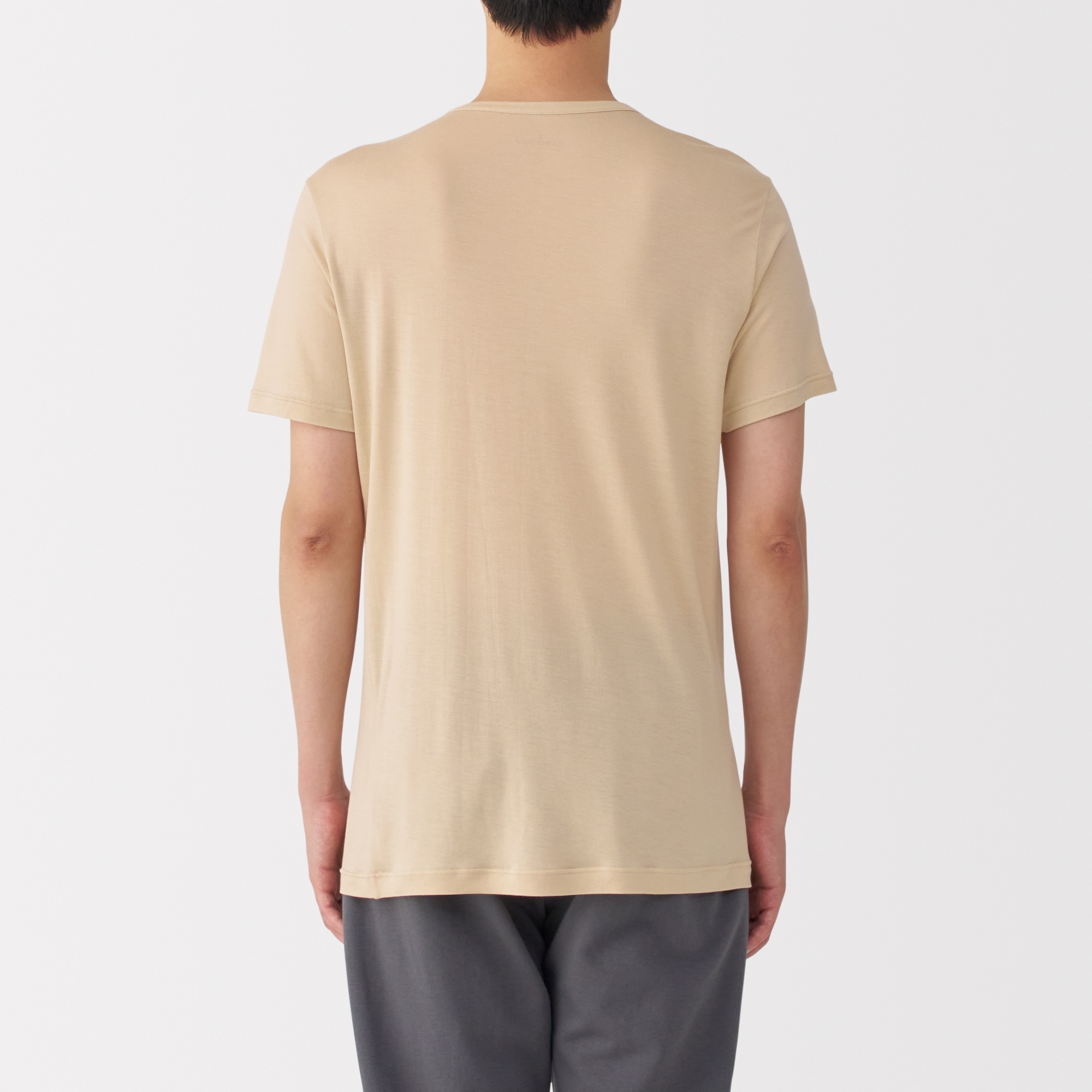 紳士　ひんやりなめらか　クルーネック半袖Ｔシャツ