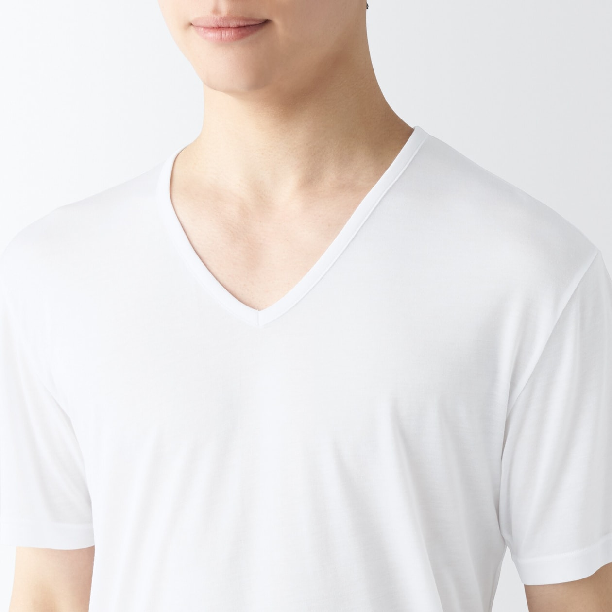 紳士　ひんやりなめらか　Ｖネック半袖Ｔシャツ