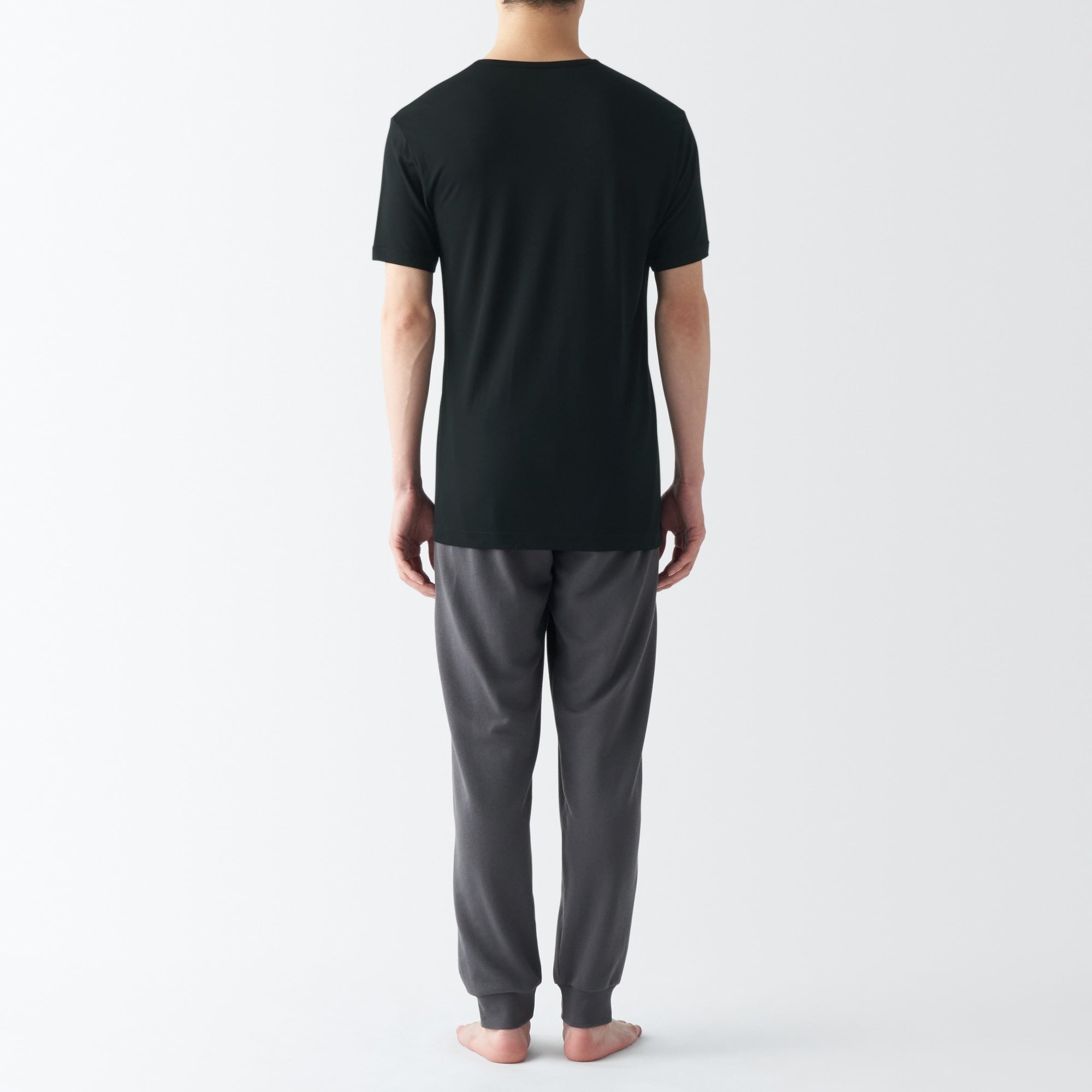 紳士　ひんやりなめらか　Ｖネック半袖Ｔシャツ