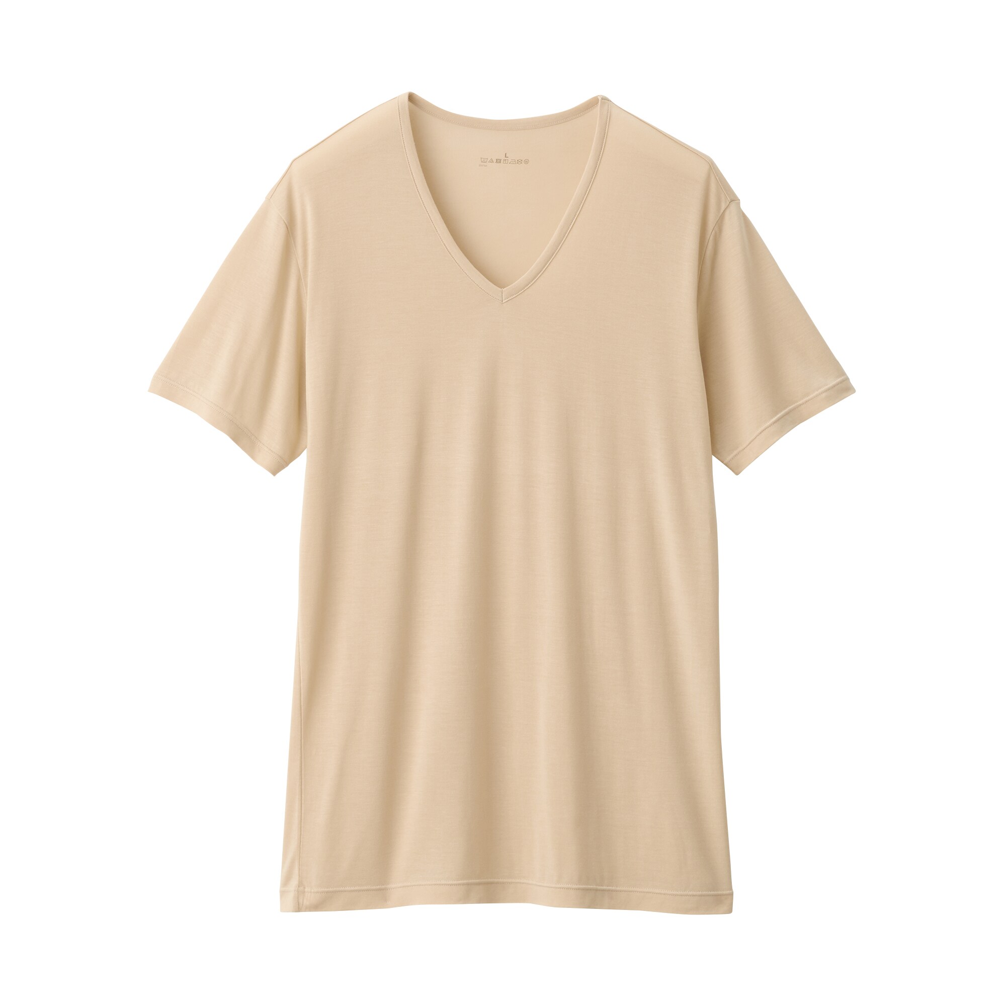 紳士　ひんやりなめらか　Ｖネック半袖Ｔシャツ