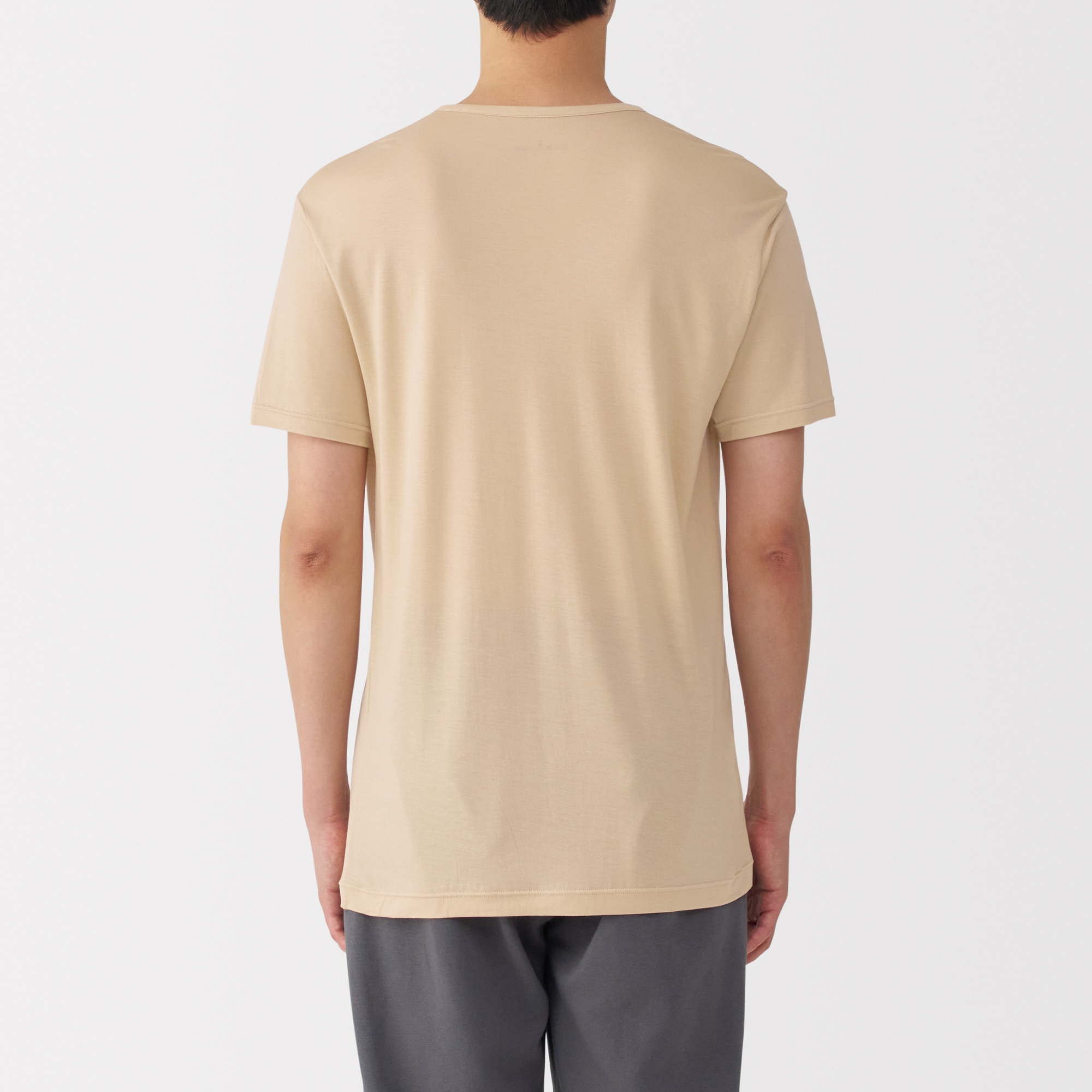 紳士　ひんやりなめらか　Ｖネック半袖Ｔシャツ