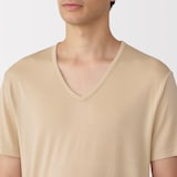 紳士　ひんやりなめらか　Ｖネック半袖Ｔシャツ