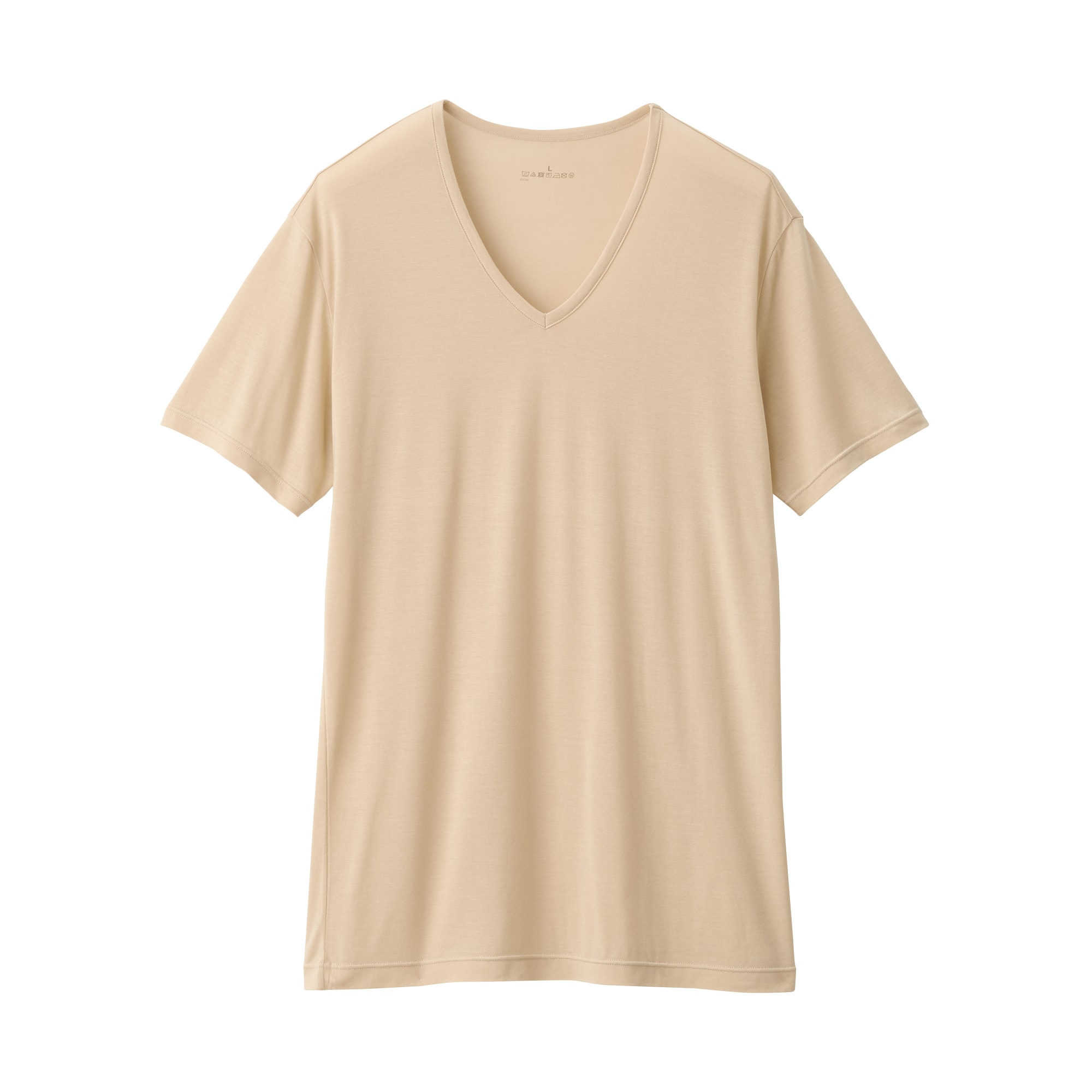 紳士　ひんやりなめらか　Ｖネック半袖Ｔシャツ