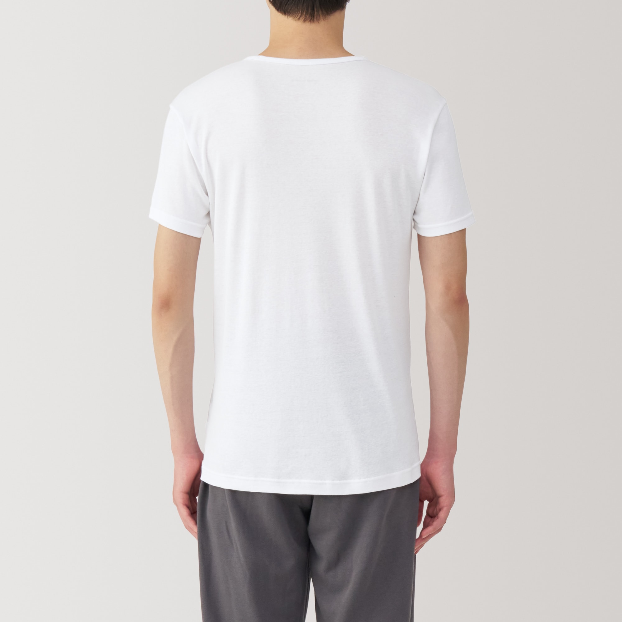 紳士　さらっと綿　Ｖネック半袖Ｔシャツ