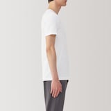 紳士　さらっと綿　Ｖネック半袖Ｔシャツ