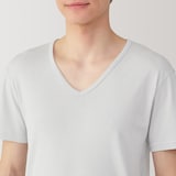 紳士　さらっと綿　Ｖネック半袖Ｔシャツ