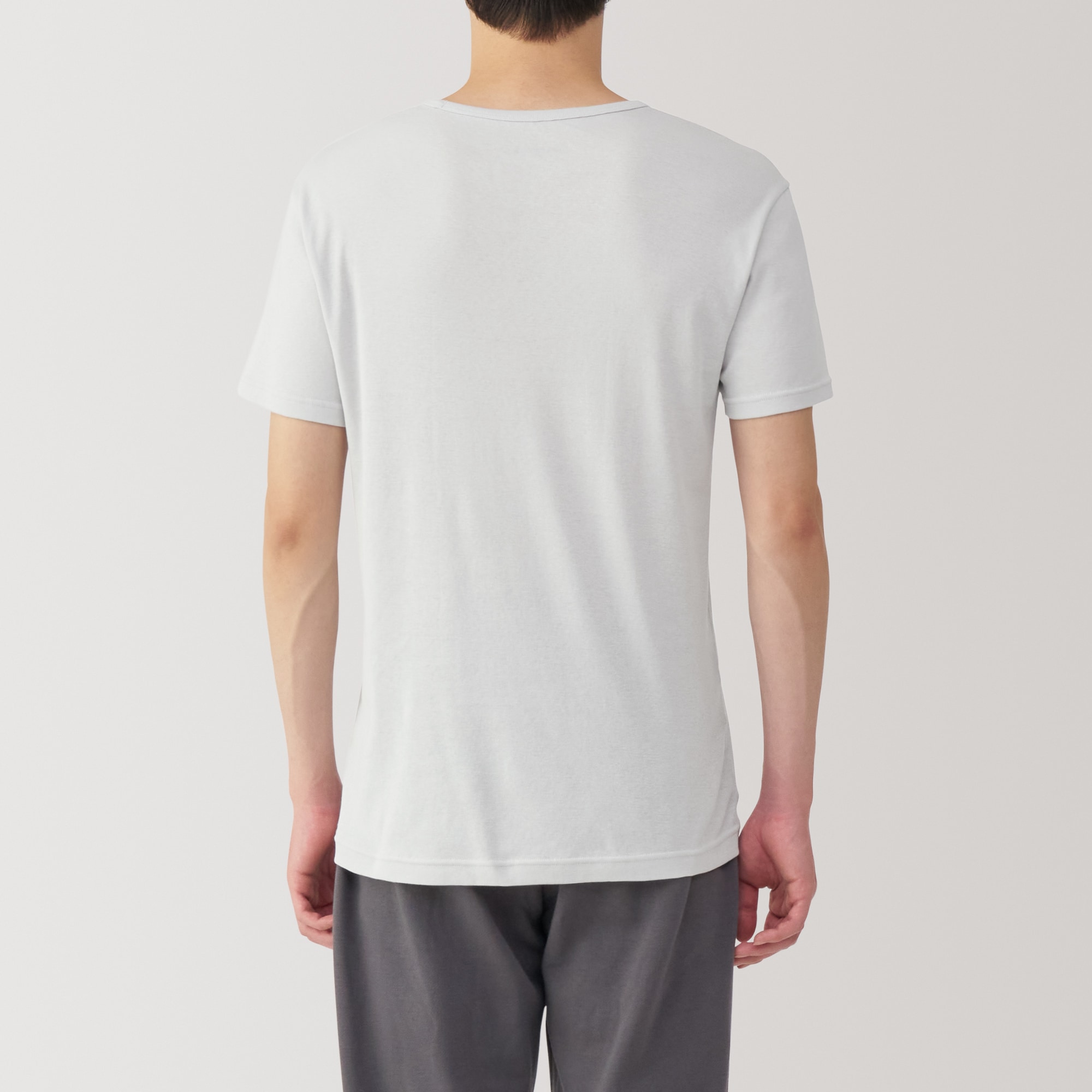 紳士　さらっと綿　Ｖネック半袖Ｔシャツ