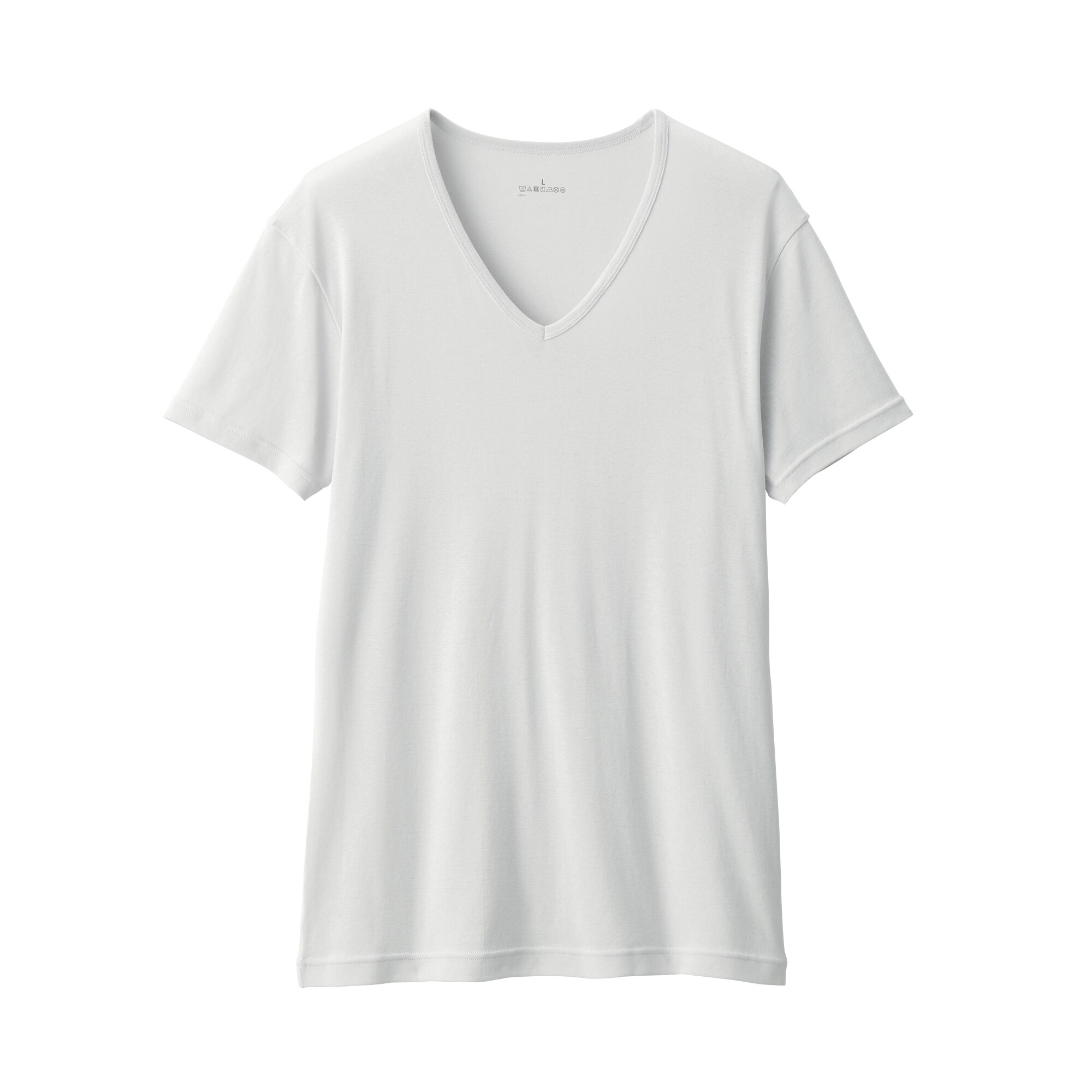 紳士　さらっと綿　Ｖネック半袖Ｔシャツ