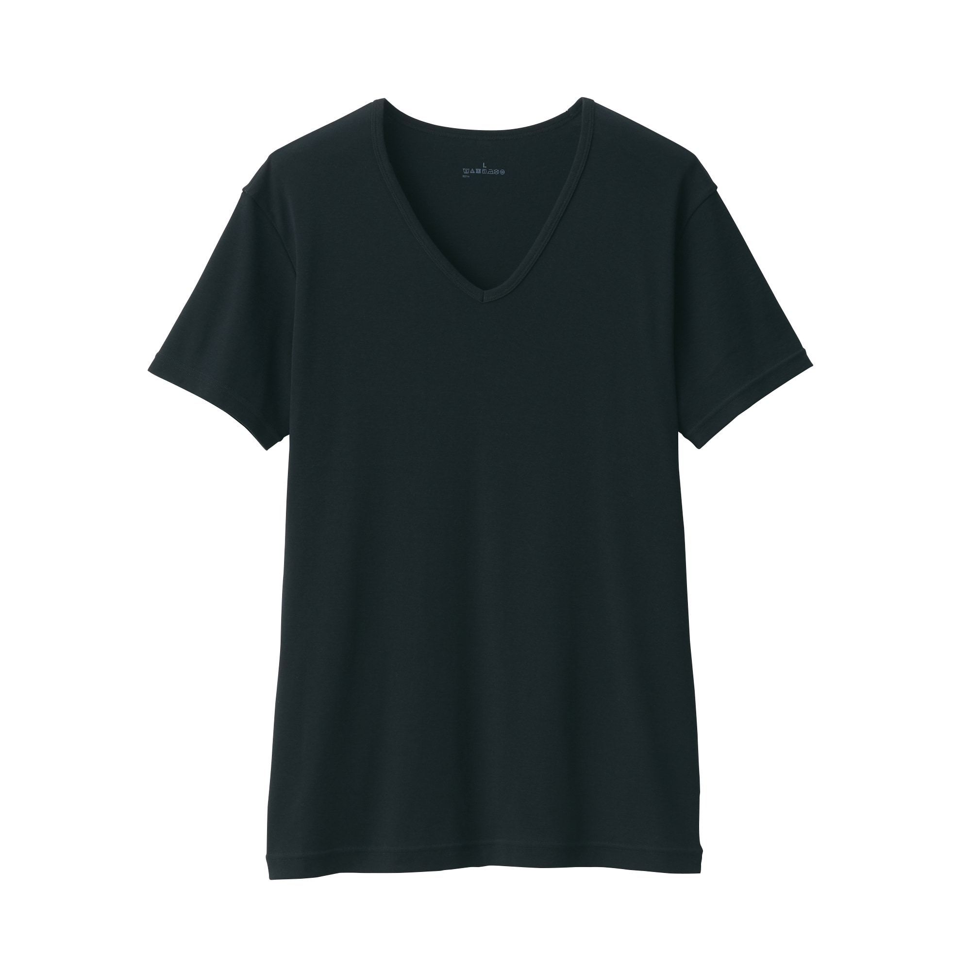 紳士　さらっと綿　Ｖネック半袖Ｔシャツ