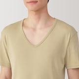 紳士　さらっと綿　Ｖネック半袖Ｔシャツ