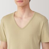 紳士　さらっと綿　Ｖネック半袖Ｔシャツ