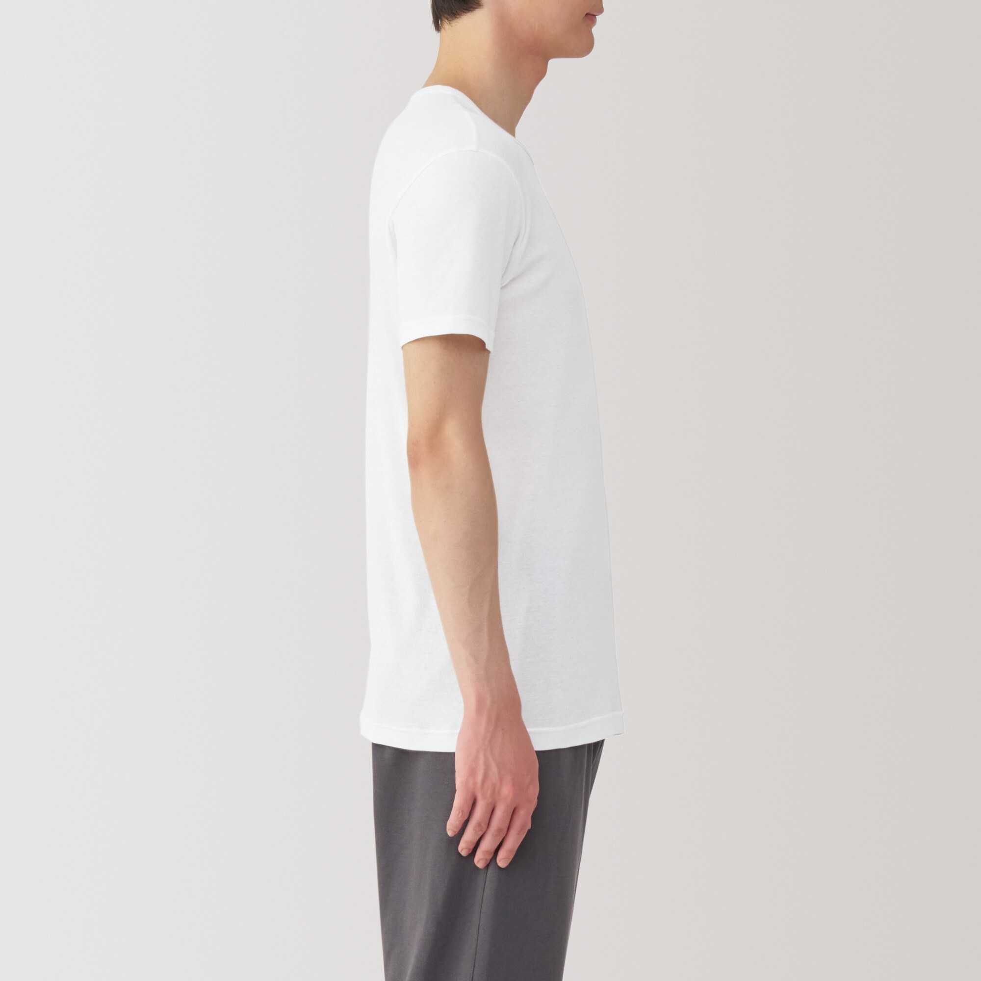 紳士　さらっと綿　クルーネック半袖Ｔシャツ