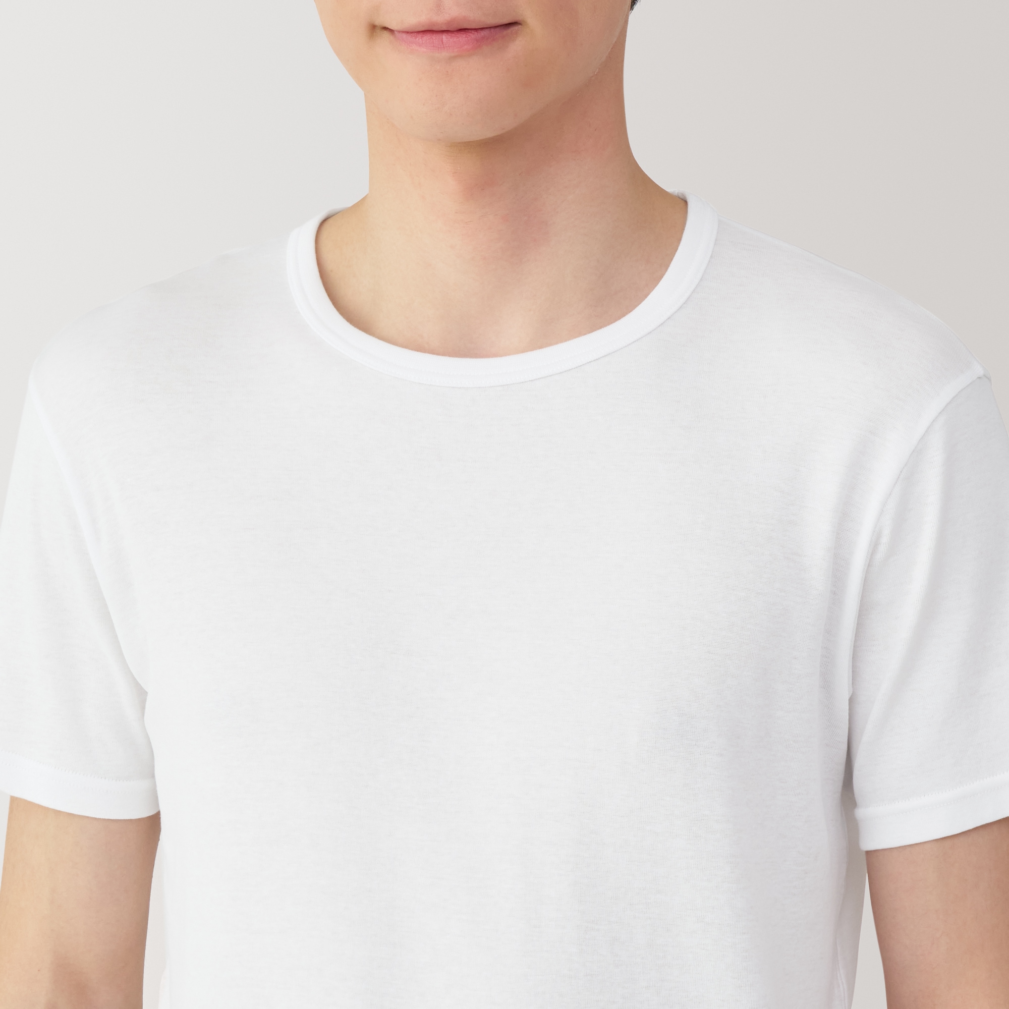 紳士　さらっと綿　クルーネック半袖Ｔシャツ