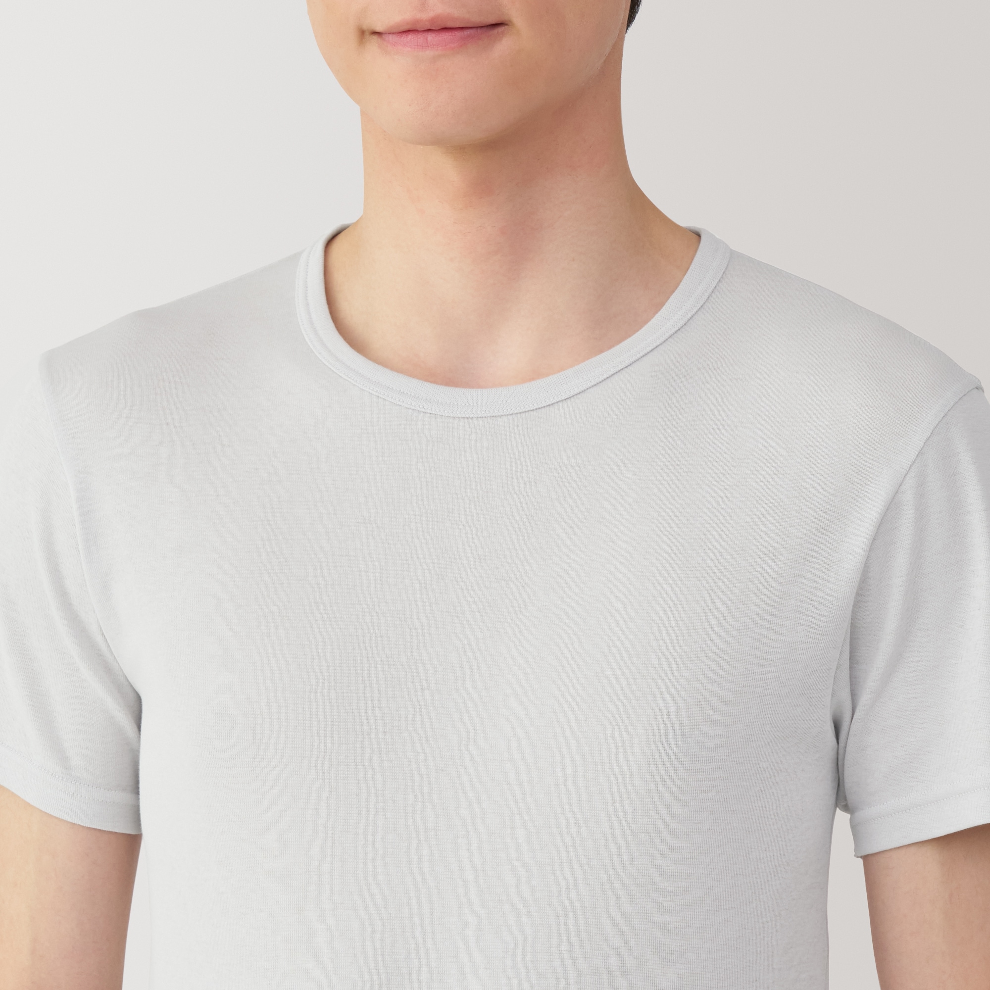 紳士　さらっと綿　クルーネック半袖Ｔシャツ