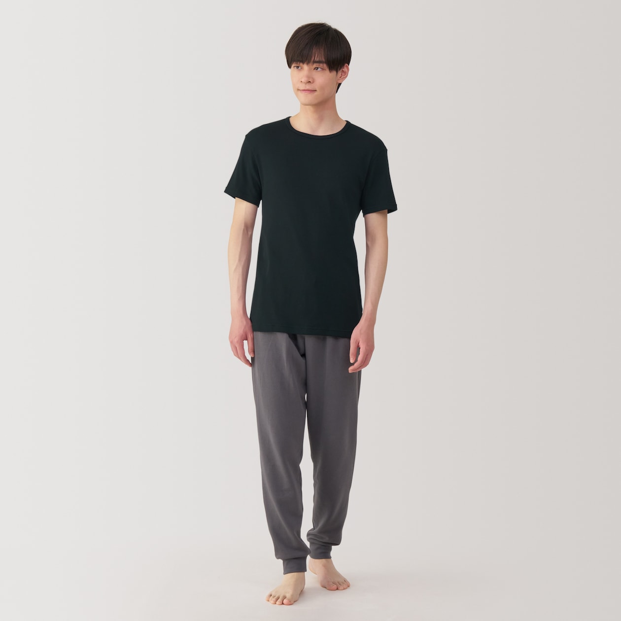 紳士　さらっと綿　クルーネック半袖Ｔシャツ