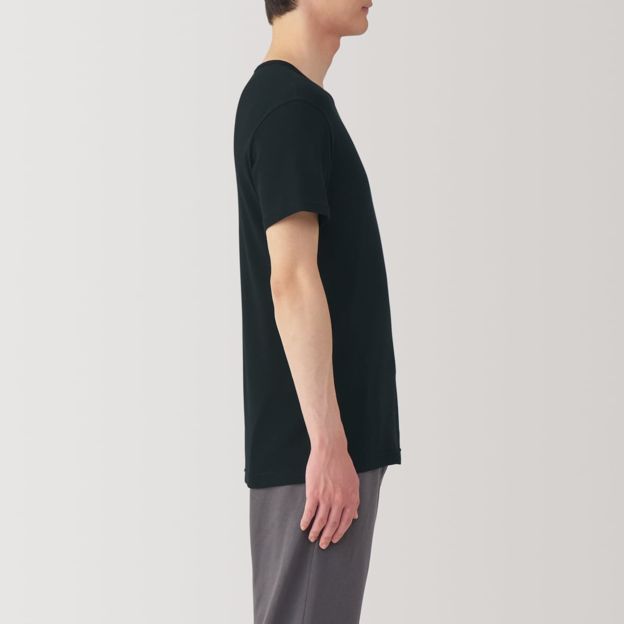 紳士　さらっと綿　クルーネック半袖Ｔシャツ