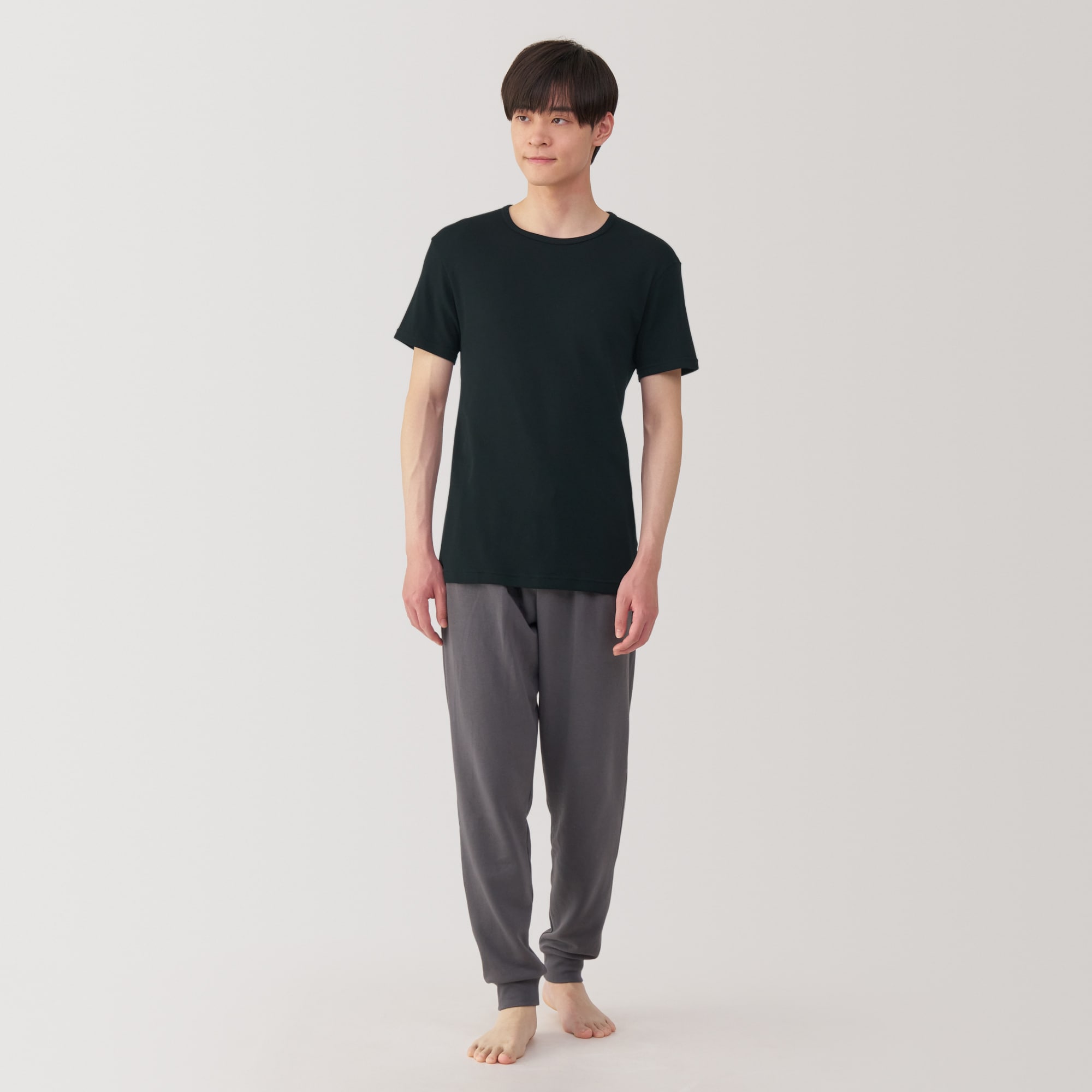 紳士　さらっと綿　クルーネック半袖Ｔシャツ