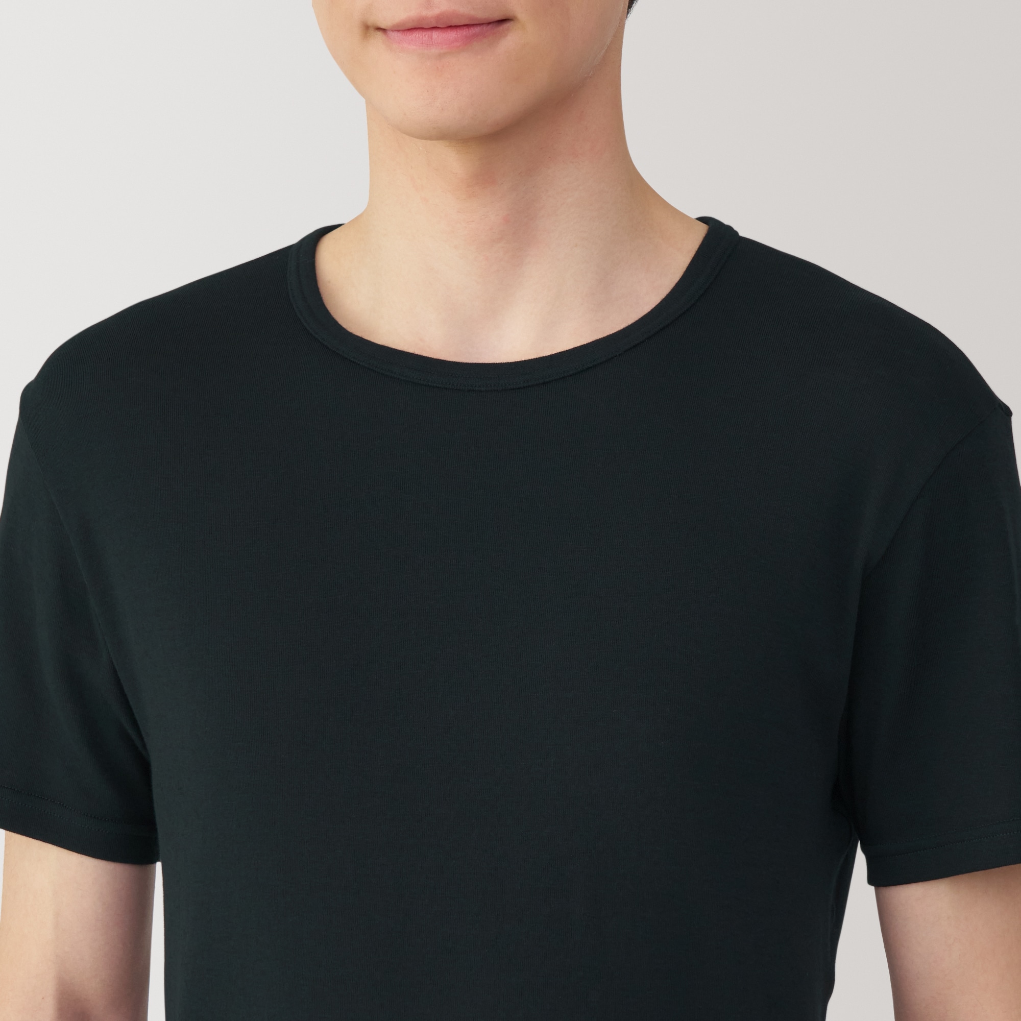 紳士　さらっと綿　クルーネック半袖Ｔシャツ