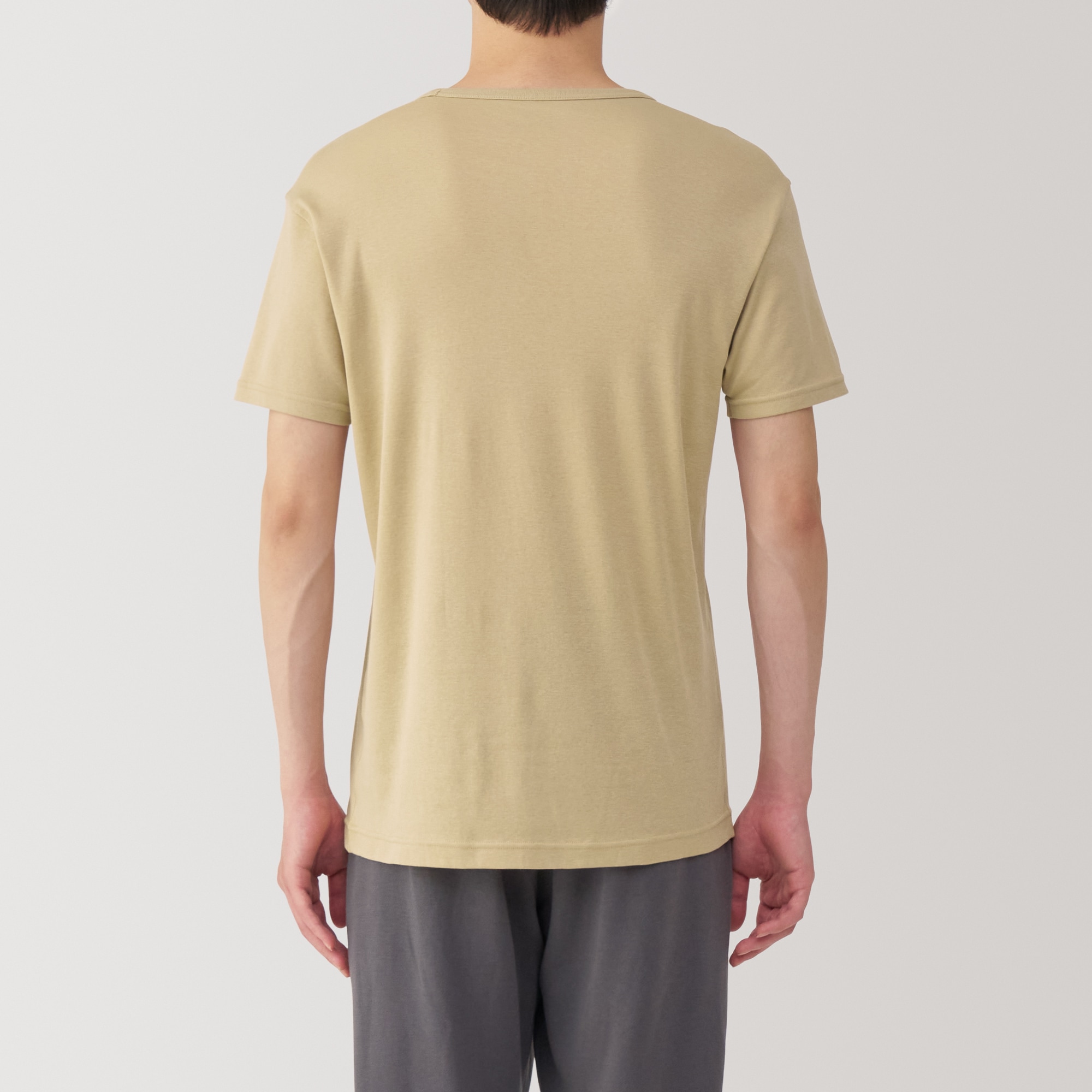 紳士　さらっと綿　クルーネック半袖Ｔシャツ