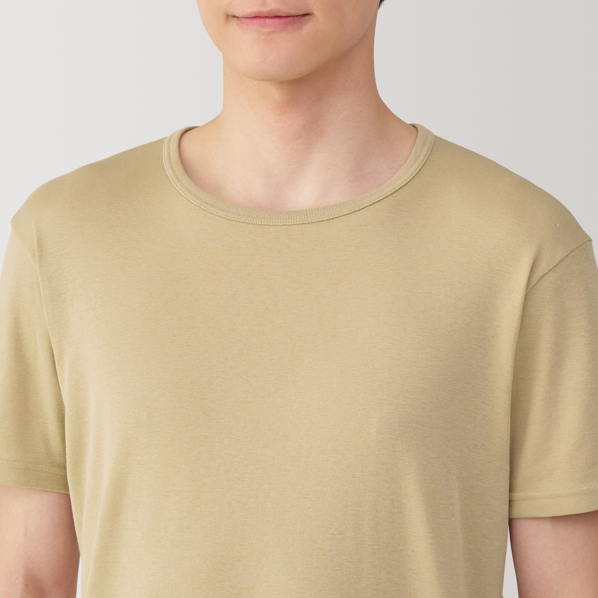 紳士　さらっと綿　クルーネック半袖Ｔシャツ