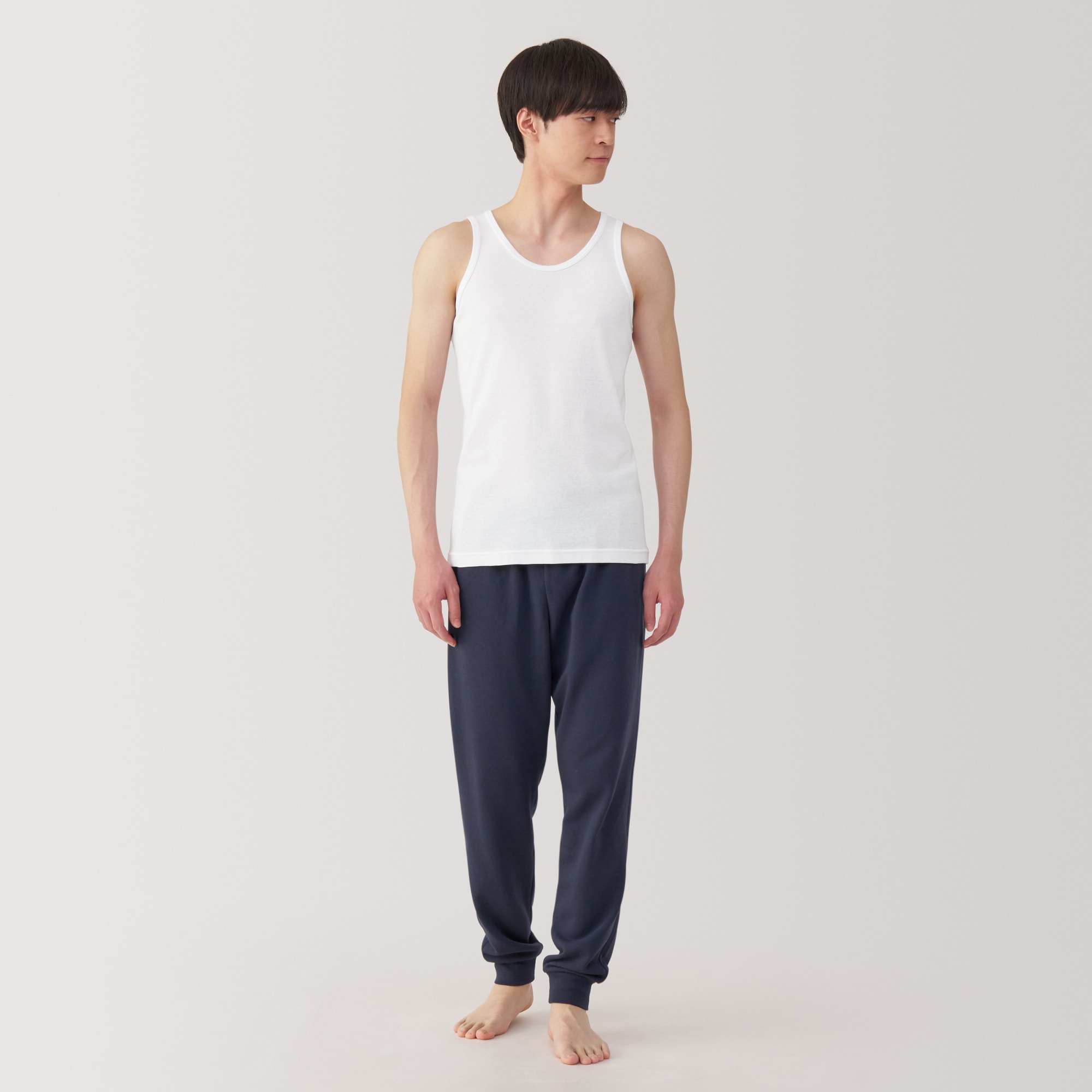 紳士　さらっと綿　タンクトップ