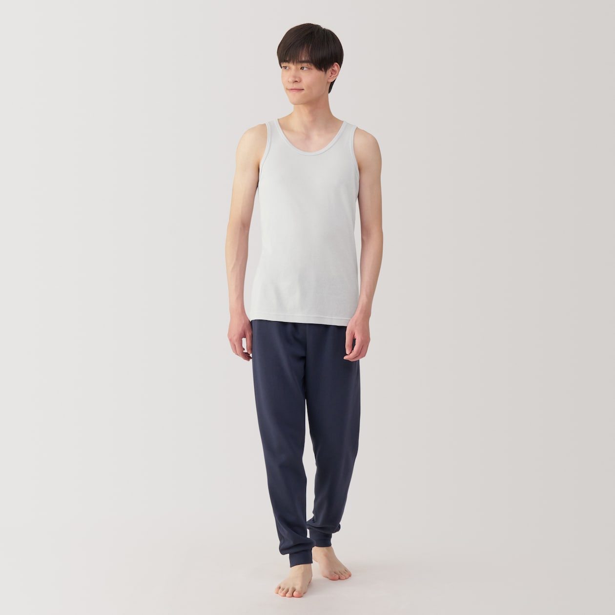 紳士　さらっと綿　タンクトップ