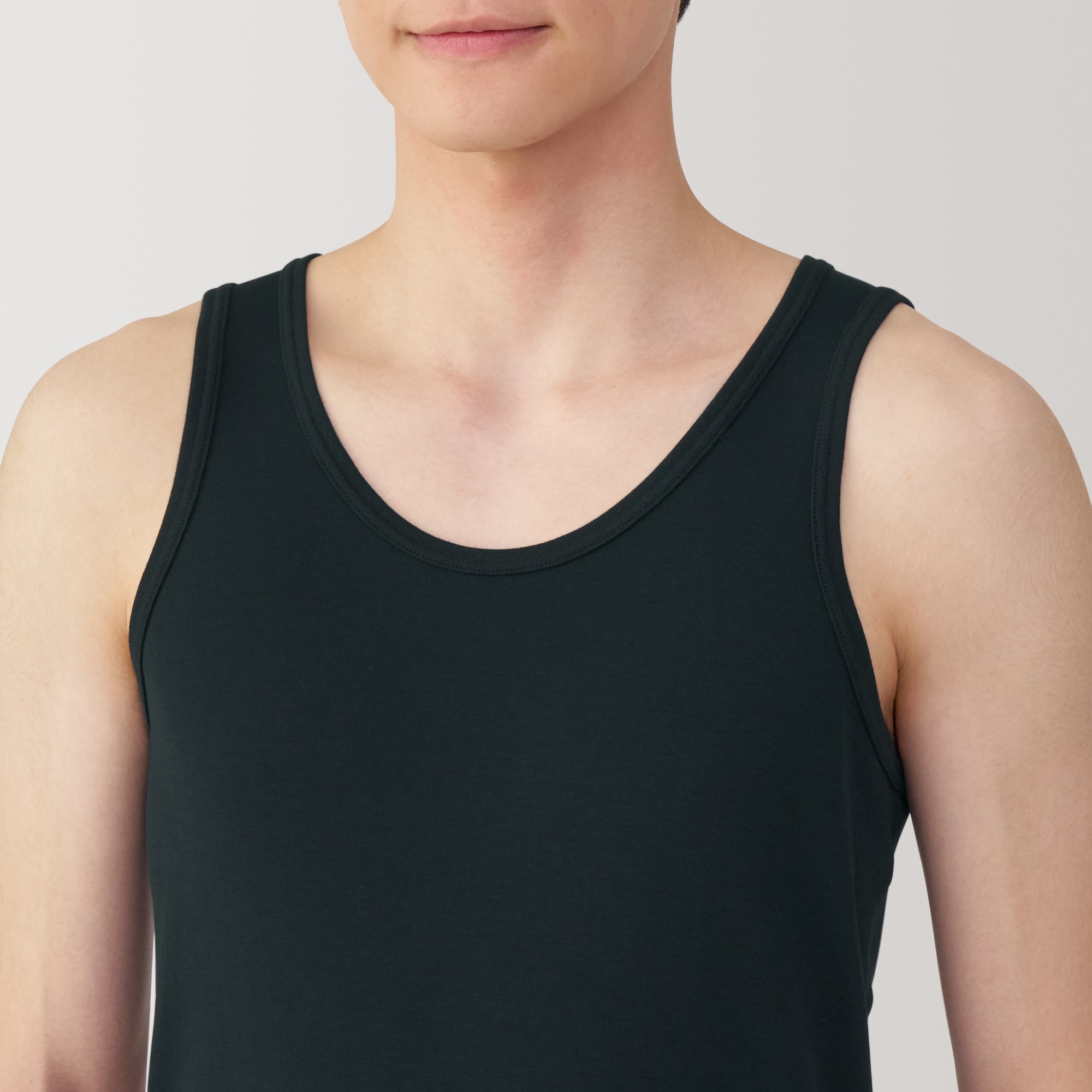 紳士 さらっと綿 タンクトップ | 無印良品