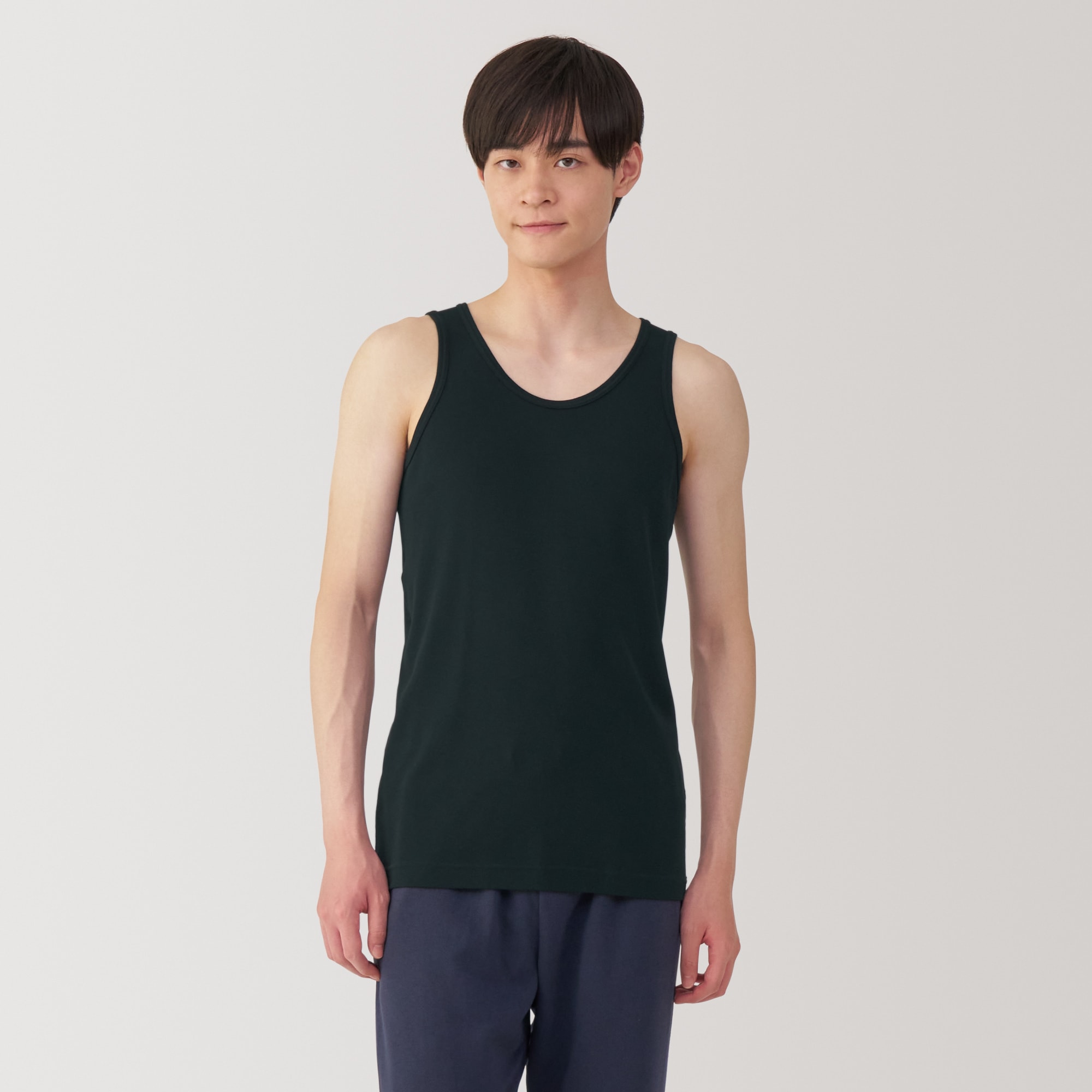 紳士 さらっと綿 タンクトップ | 無印良品