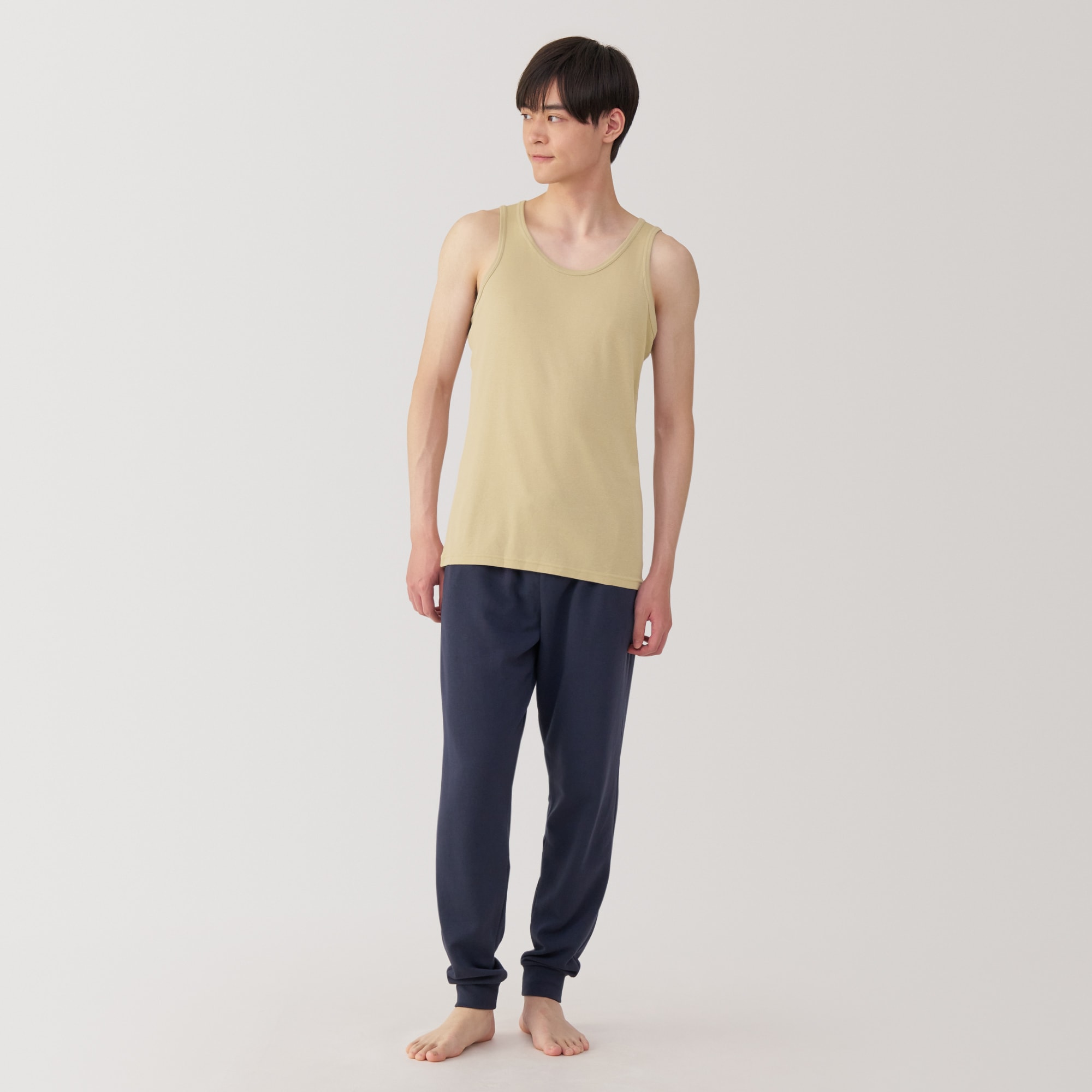 紳士 さらっと綿 タンクトップ | 無印良品