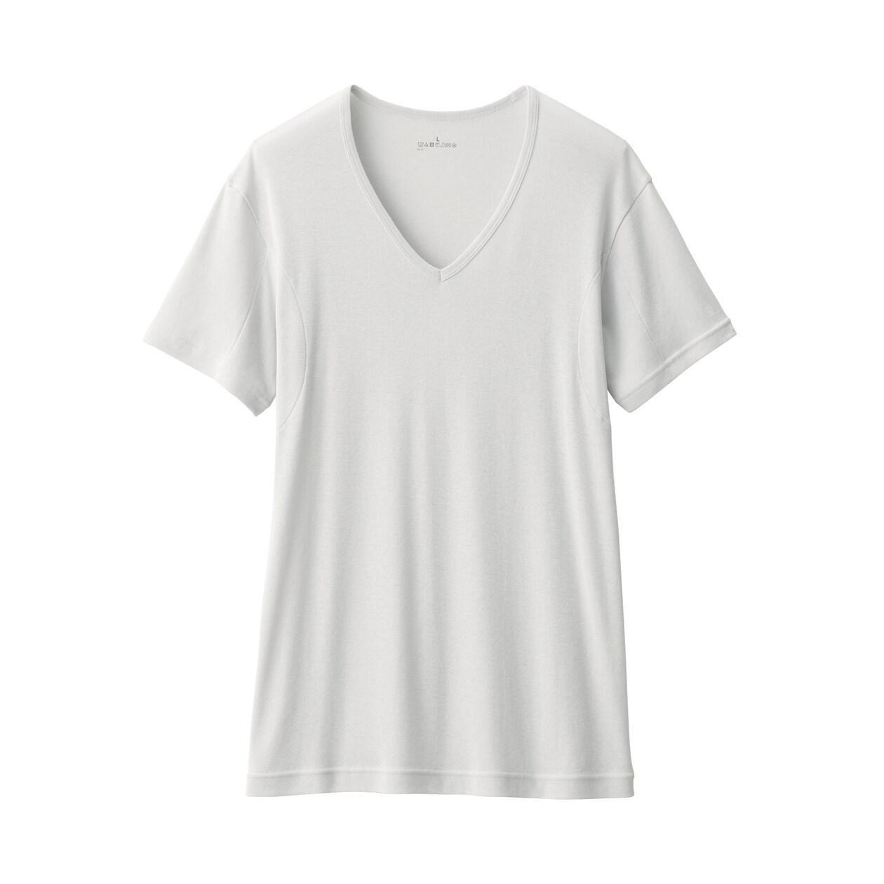 紳士　さらっと綿　汗取りパッド付　Ｖネック半袖Ｔシャツ