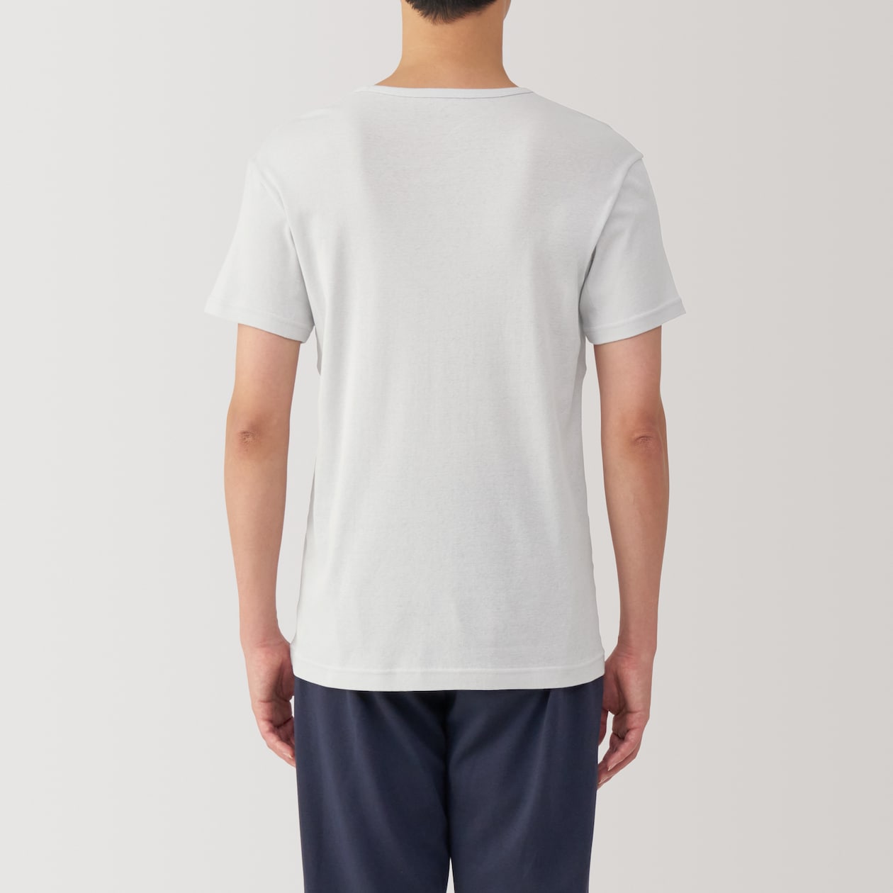 紳士　さらっと綿　汗取りパッド付　Ｖネック半袖Ｔシャツ