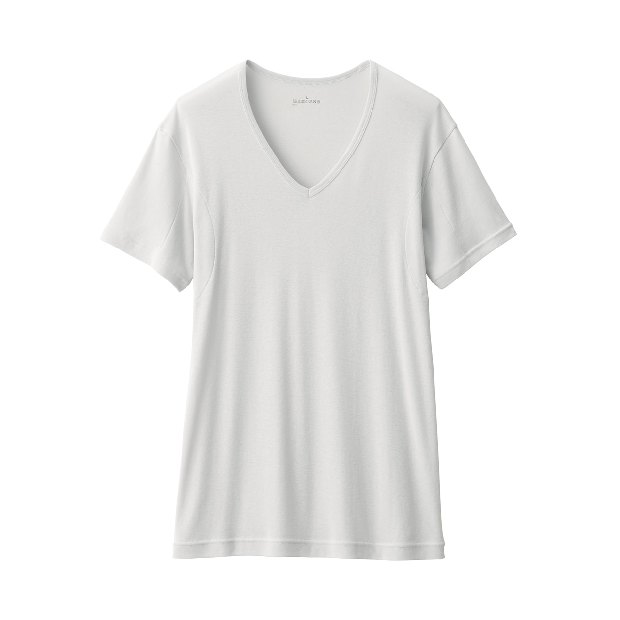 紳士　さらっと綿　汗取りパッド付　Ｖネック半袖Ｔシャツ