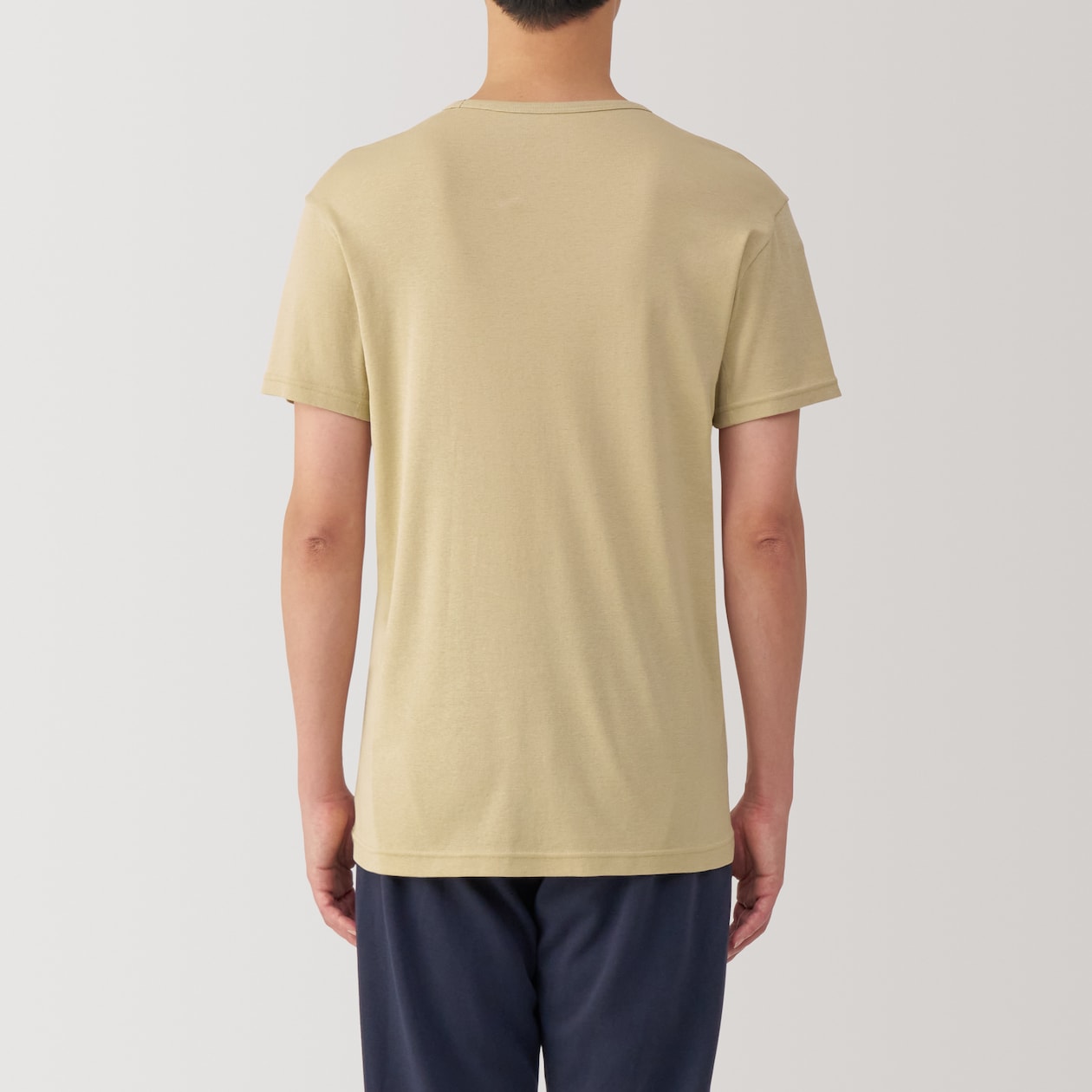紳士　さらっと綿　汗取りパッド付　Ｖネック半袖Ｔシャツ