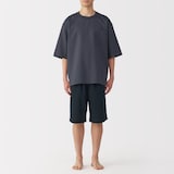 紳士　風を通す　半袖ルームウェアセット