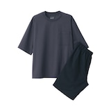 紳士　風を通す　半袖ルームウェアセット