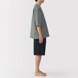 紳士　風を通す　半袖ルームウェアセット