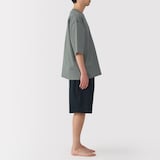 紳士　風を通す　半袖ルームウェアセット