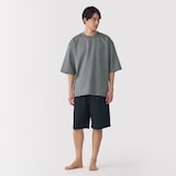 紳士　風を通す　半袖ルームウェアセット