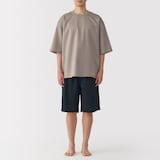 紳士　風を通す　半袖ルームウェアセット