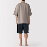 紳士　風を通す　半袖ルームウェアセット