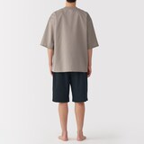 紳士　風を通す　半袖ルームウェアセット